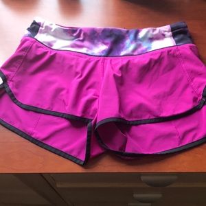 Lululemon size 4 Speed Shorts